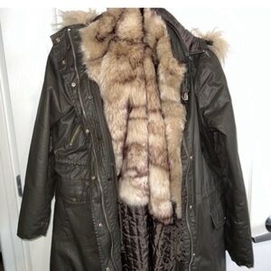 New York & Company Faux Fur Coat